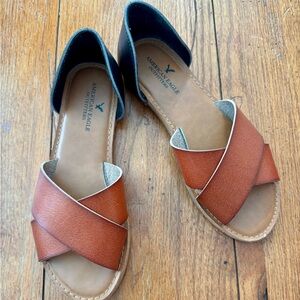 American eagle neutral boho sandals